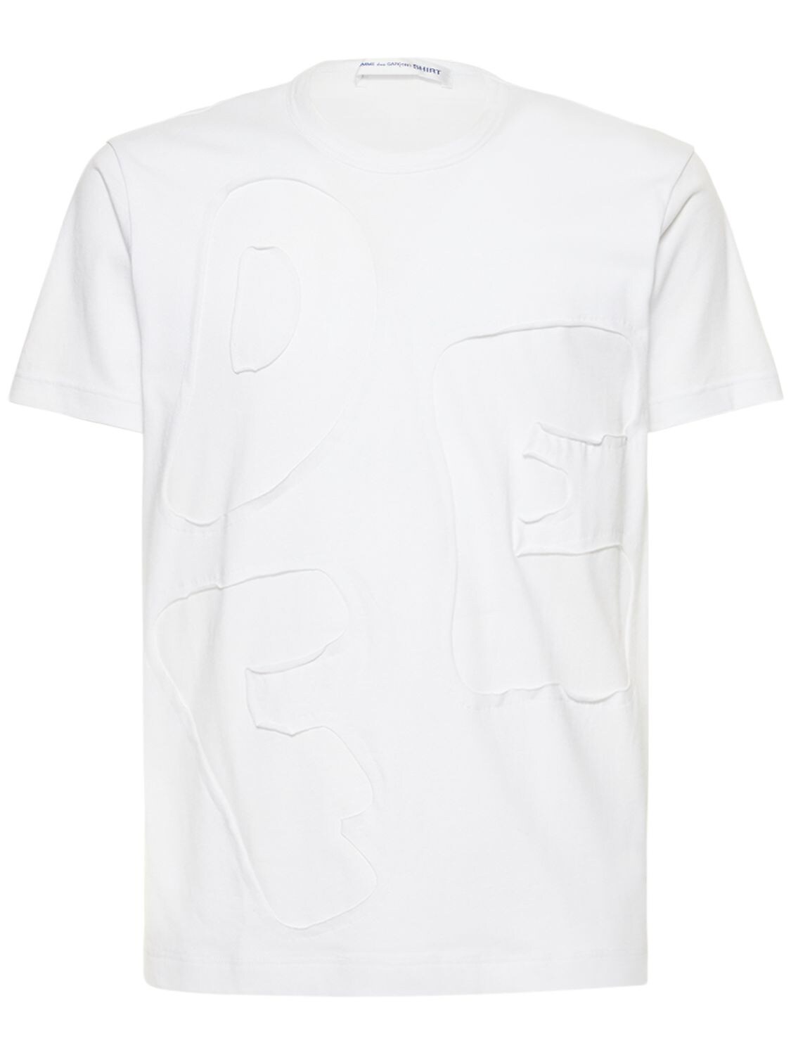 T-shirt En Jersey De Coton Avec Inserts - COMME DES GARÇONS SHIRT - Modalova