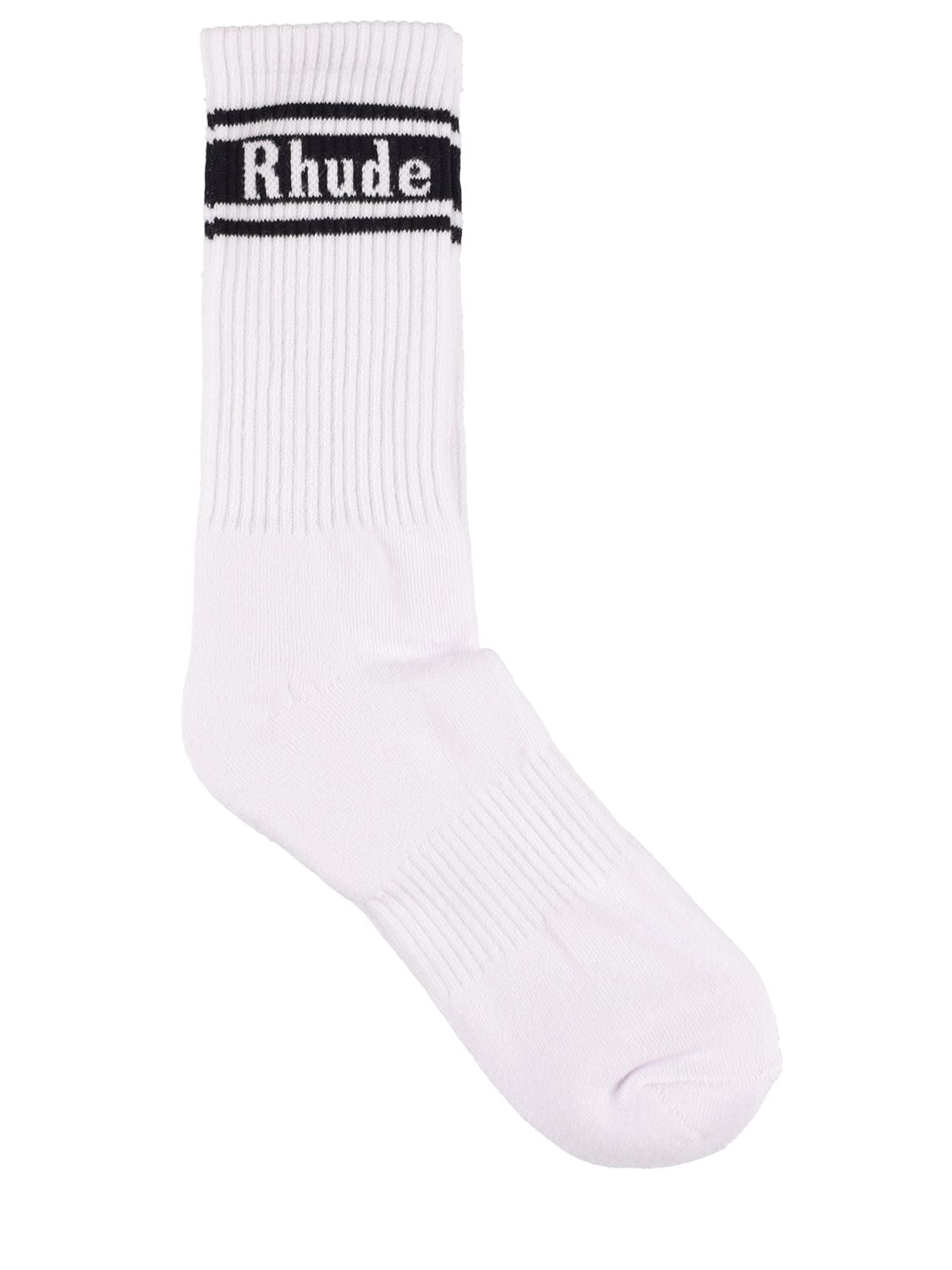 Chaussettes À Rayures Et Logo - RHUDE - Modalova