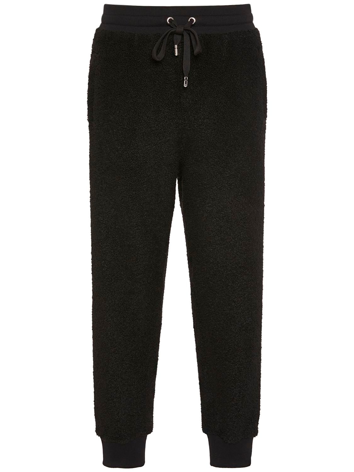 Mode Pantalons Pantalons en laine Dolce & Gabbana Pantalon en laine noir-blanc motif \u00e0 carreaux 
