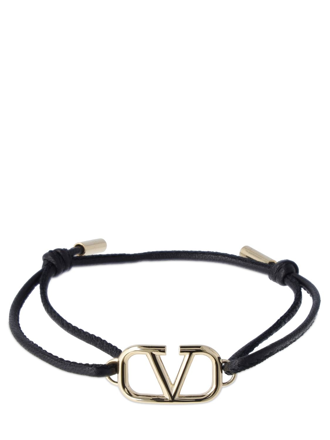 Bracelet Cordon En Cuir V Logo - VALENTINO GARAVANI - Modalova