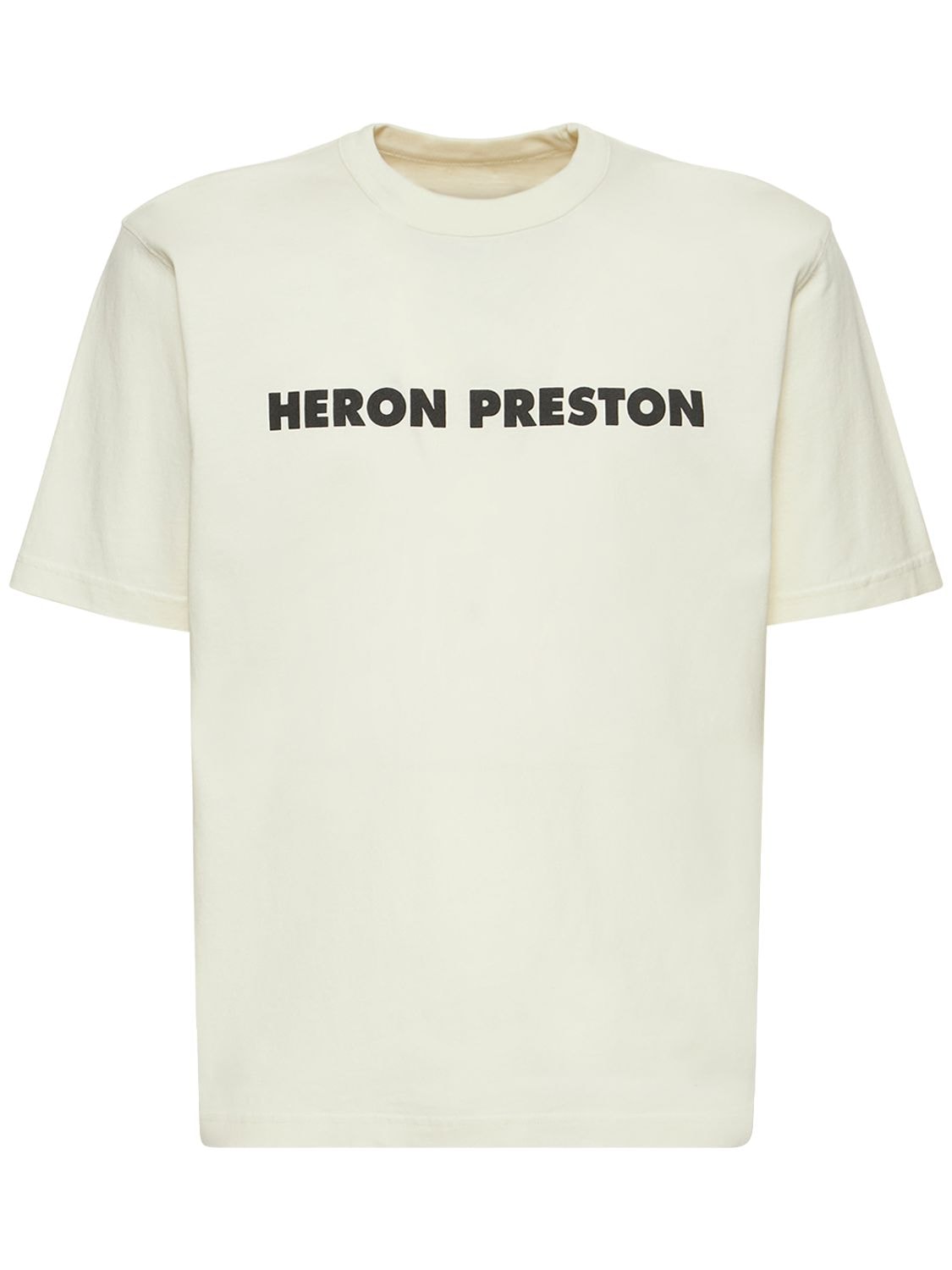 T-shirt En Jersey De Coton À Imprimé Logo - HERON PRESTON - Modalova