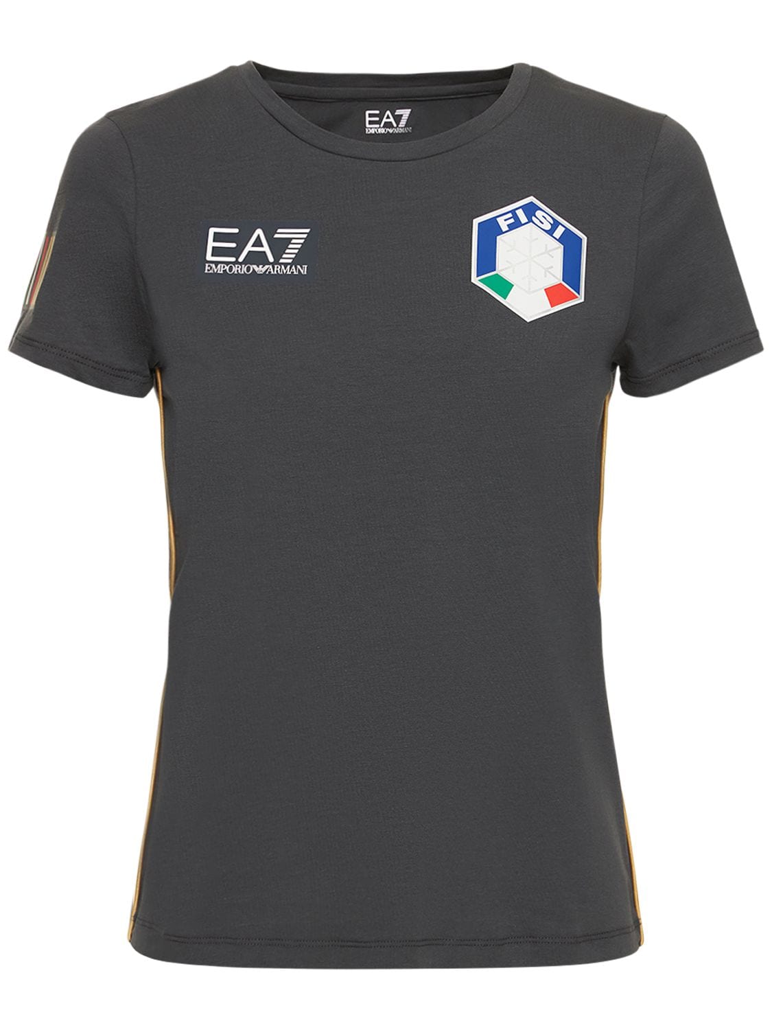 T-shirt En Jersey De Coton Stretch Fisi - EA7 EMPORIO ARMANI - Modalova