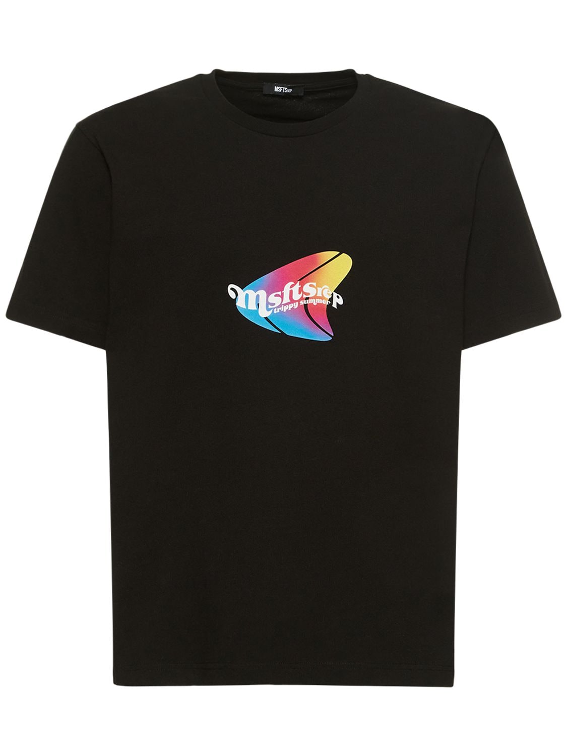 T-shirt En Coton Imprimé Trippy Summer - MSFTSREP - Modalova