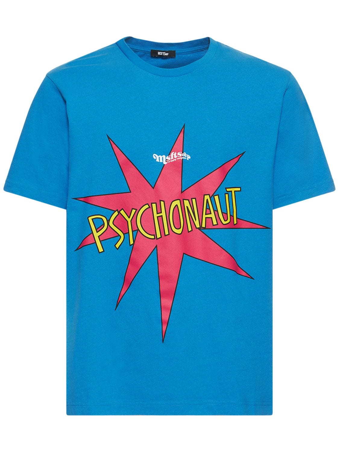 T-shirt En Jersey De Coton Imprimé Psychonaut - MSFTSREP - Modalova