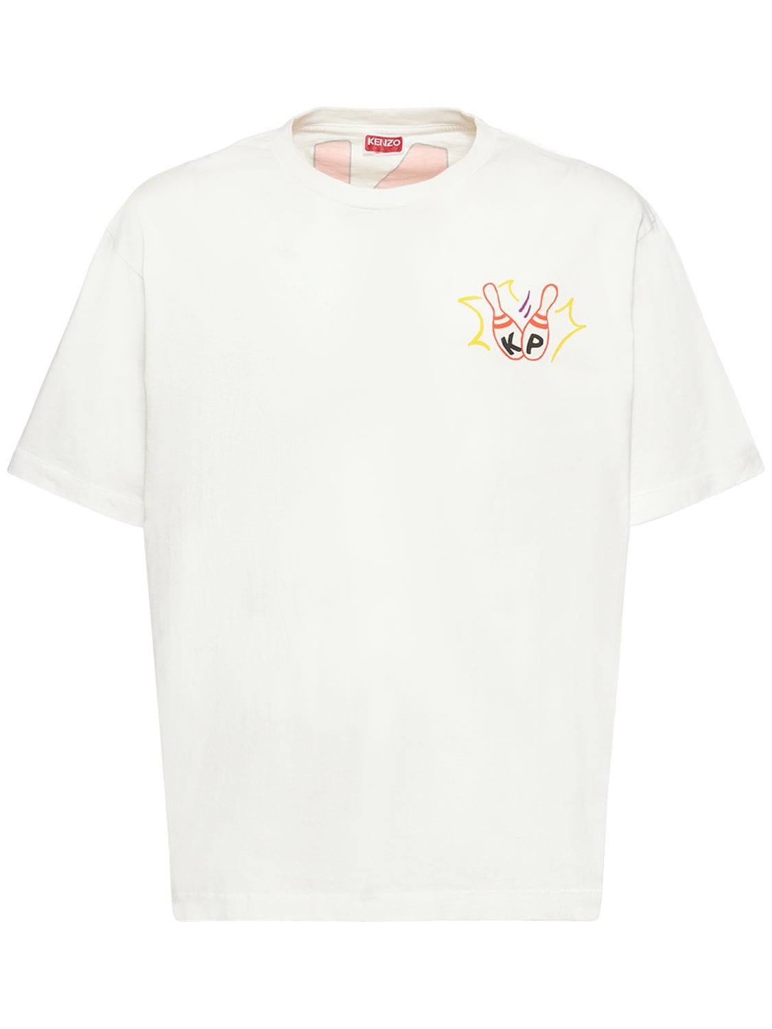 T-shirt Oversize En Coton Imprimé - KENZO PARIS - Modalova
