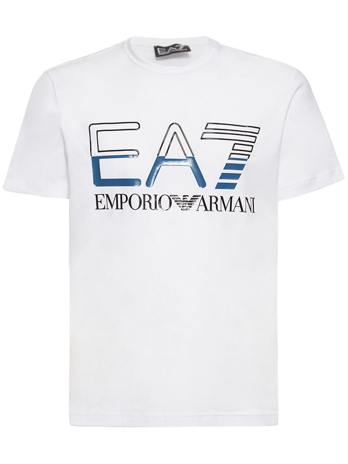 T-shirt En Jersey De Coton À Logo Series - EA7 EMPORIO ARMANI - Modalova