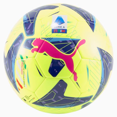 Mini ballon de football cousu à la machine Orbita Serie A, Jaune/Bleu - PUMA - Modalova