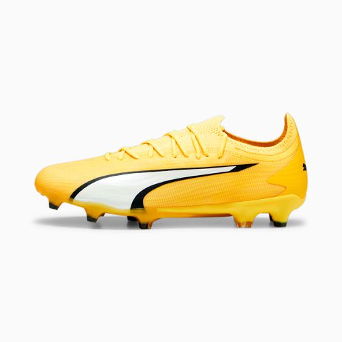 Chaussures de football ULTRA ULTIMATE FG/AG, Blanc/Noir/Jaune - PUMA - Modalova