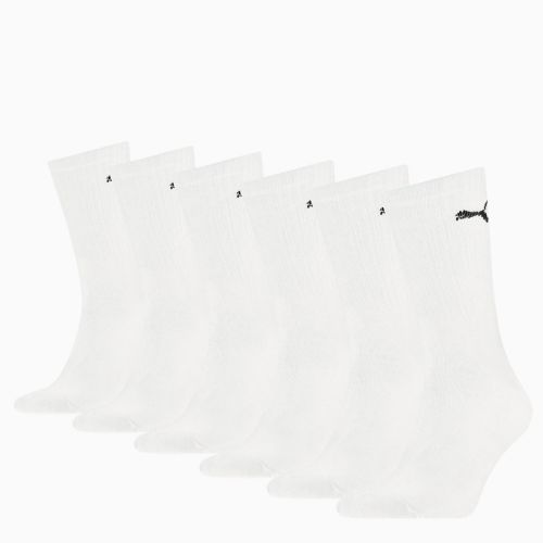 Lot de 6 paires de chaussettes hautes rembourrées de sport unisexe, Blanc, Taille 39-42, Vêtements - PUMA - Modalova