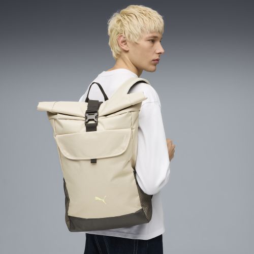 Sac à dos avec rabat supérieur roulé TECH (26 L), Accessoires, Beige, OSFA - PUMA - Modalova