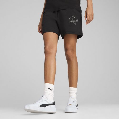 Short 5" taille haute ESS SCRIPT , Vêtements, Noir, L - PUMA - Modalova