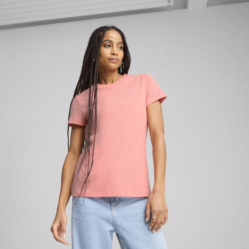 T-shirt côtelé ESS ELEVATED , Vêtements, Rose, L - PUMA - Modalova