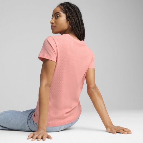 T-shirt côtelé ESS ELEVATED , Vêtements, Rose, L - PUMA - Modalova