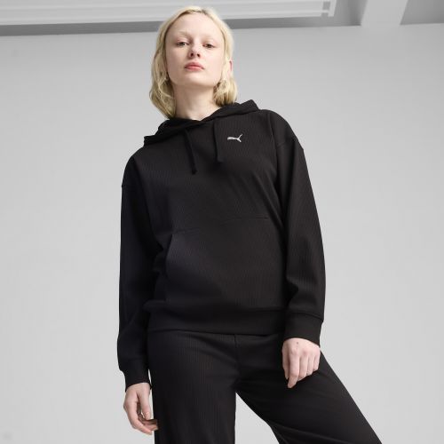 Hoodie côtelé confort ESS ELEVATED , Vêtements, Noir, L - PUMA - Modalova