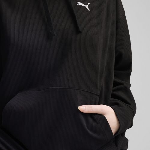 Hoodie côtelé confort ESS ELEVATED , Vêtements, Noir, L - PUMA - Modalova