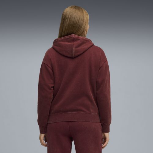 Hoodie décontracté délavé Essentials Elevated , Vêtements, Rouge, XXS - PUMA - Modalova