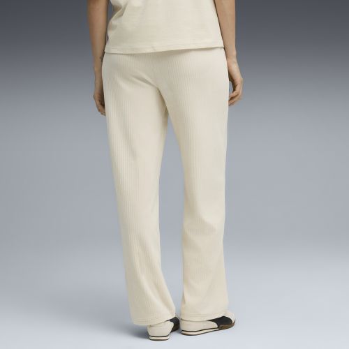 Pantalon droit en velours côtelé Essentials Elevated , Vêtements, Blanc, S - PUMA - Modalova