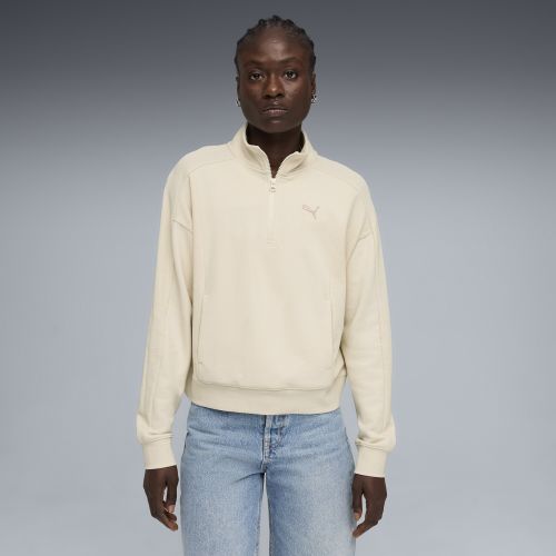 Sweat décontracté 1/2 zip Class , Vêtements, Blanc, S - PUMA - Modalova