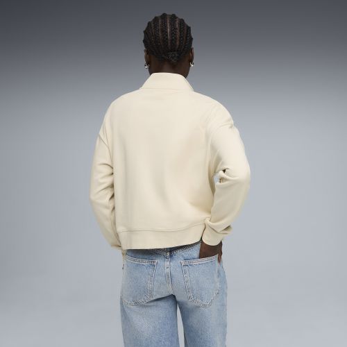 Sweat décontracté 1/2 zip Class , Vêtements, Blanc, S - PUMA - Modalova