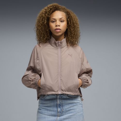 Veste tissée zippée à coupe décontractée HER , Vêtements, Beige, S - PUMA - Modalova
