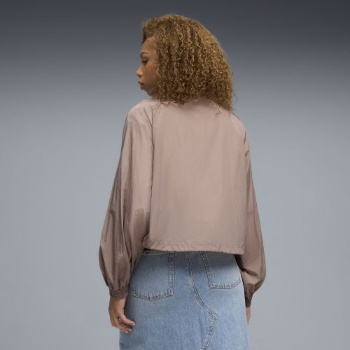 Veste tissée zippée à coupe décontractée HER , Vêtements, Beige, XXS - PUMA - Modalova