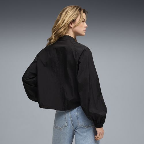 Veste tissée zippée à coupe décontractée HER , Vêtements, Noir, S - PUMA - Modalova