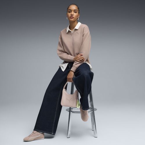 Sweat à col en V Essentials Elevated , Vêtements, Beige, S - PUMA - Modalova
