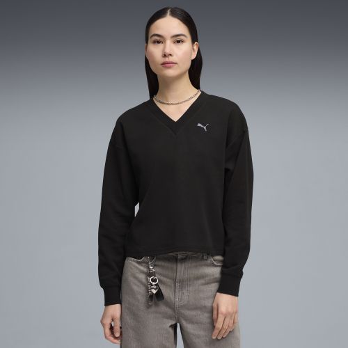 Sweat à col en V Essentials Elevated , Vêtements, Noir, S - PUMA - Modalova