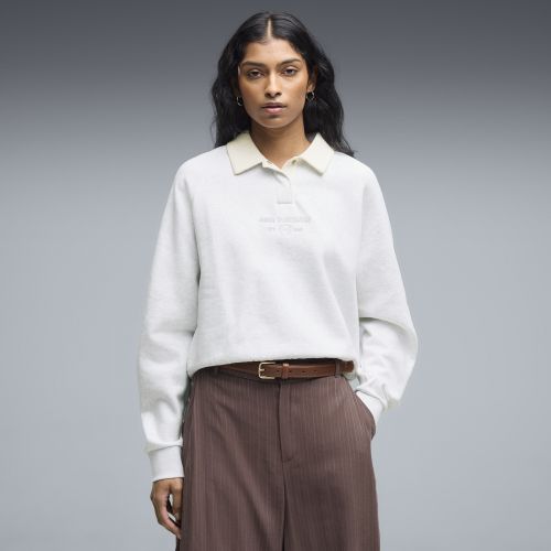 Polo décontracté en polaire à manches longues Class , Vêtements, Blanc, S - PUMA - Modalova