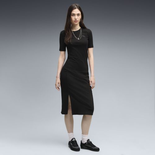 Robe slim côtelée HER , Vêtements, Noir, S - PUMA - Modalova