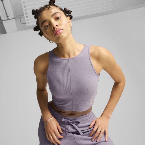 Crop-top côtelé CLASSICS Femme - PUMA - Modalova