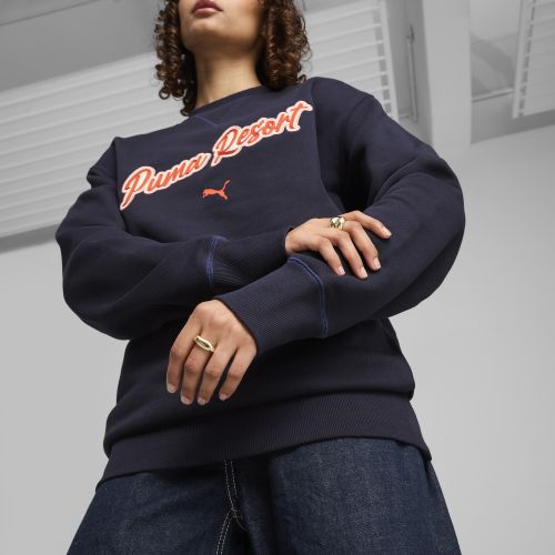 Pull ras du cou décontracté avec motif PREMIUM ESS Unisexe, Vêtements, Bleu, L - PUMA - Modalova