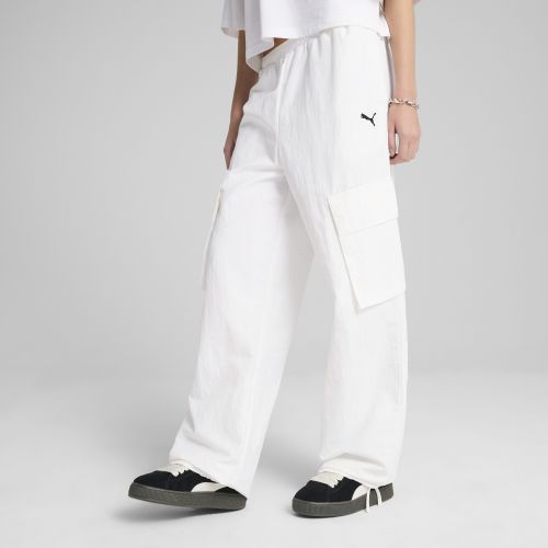 WARDROBE Essentials Relaxed Woven Cargo Pants Women, Vêtements, Blanc, L - PUMA - Modalova