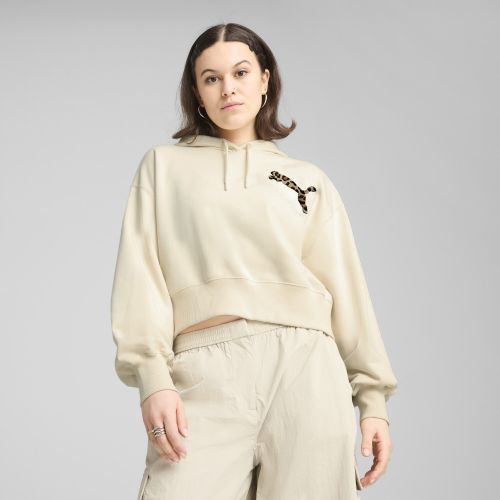 Hoodie coupe courte dÃ©contractÃ©e LEO LUXEâ€¯ - PUMA - Modalova