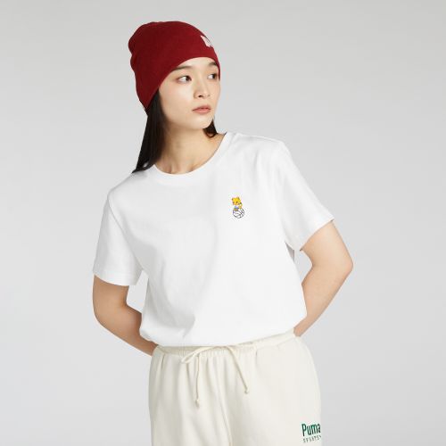 T-shirt manches courtes à motif NEKOSAN x HOOPS DYLAN Unisexe, Vêtements, Blanc, XXS - PUMA - Modalova