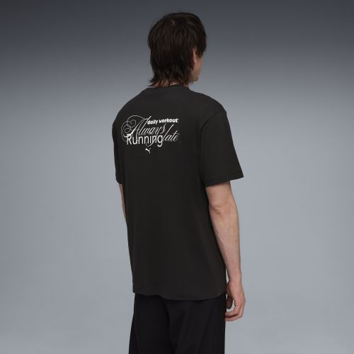 T-shirt décontracté à slogan , Vêtements, Noir, S - PUMA - Modalova