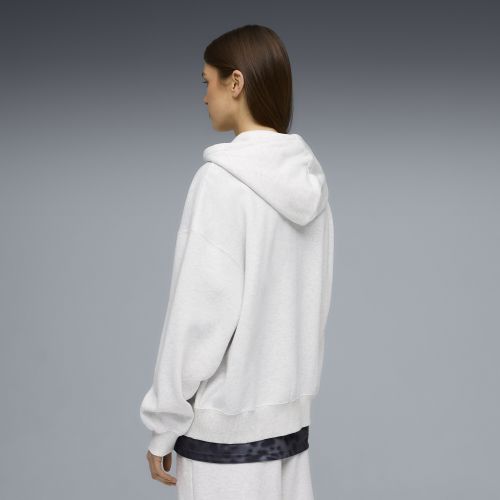 Sweat à capuche zippé en molleton oversize Essentials , Vêtements, Blanc, S - PUMA - Modalova