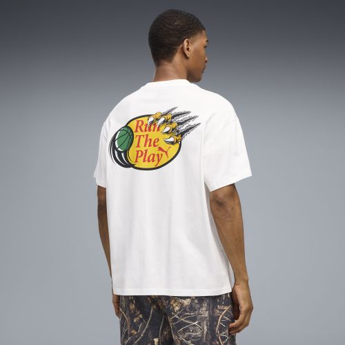 T-shirt oversize Dylan Wildcat , Vêtements, Blanc, S - PUMA - Modalova