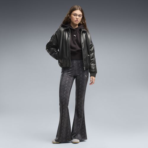 Pantalon slim évasé à imprimés Snake , Vêtements, Noir, S - PUMA - Modalova