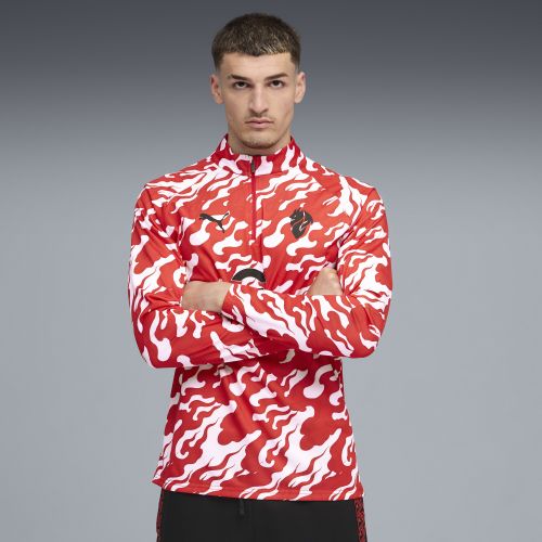 Haut d'avant-match à 1/4 zip AC Milan , Accessoires, Blanc, S - PUMA - Modalova