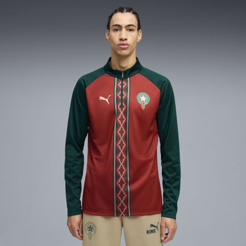 Haut d’échauffement 1/4 zip Maroc , Accessoires, Rouge, S - PUMA - Modalova