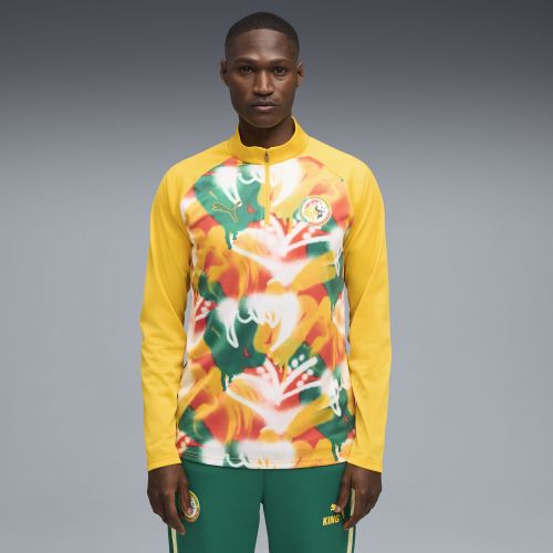 Haut d’échauffement slim 1/4 zip Sénégal , Accessoires, Jaune, S - PUMA - Modalova