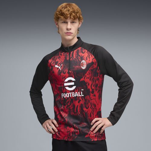 Haut d’échauffement 1/4 zip AC Milan , Accessoires, Rouge, S - PUMA - Modalova
