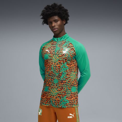 Haut d'échauffement à 1/4 zip Côte d'Ivoire , Accessoires, Vert, S - PUMA - Modalova