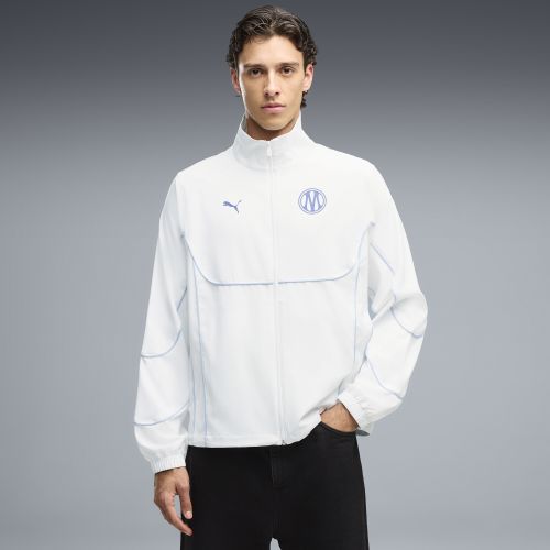 Veste de survêtement zippée TECH-X Olympique de Marseille , Vêtements, Blanc, S - PUMA - Modalova