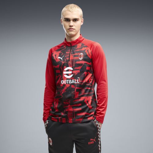 Haut d’échauffement 1/4 zip AC Milan , Accessoires, Rouge, S - PUMA - Modalova