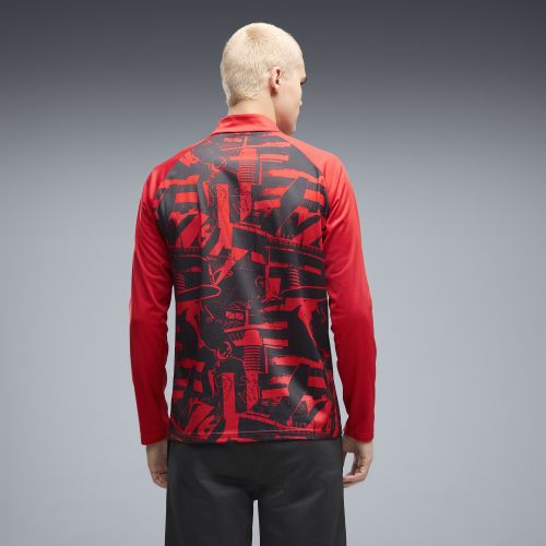 Haut d’échauffement 1/4 zip AC Milan , Accessoires, Rouge, S - PUMA - Modalova