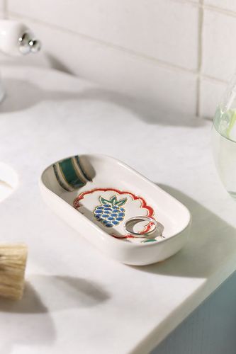 Printed Ceramic Soap Dish en - By Anthropologie - Modalova