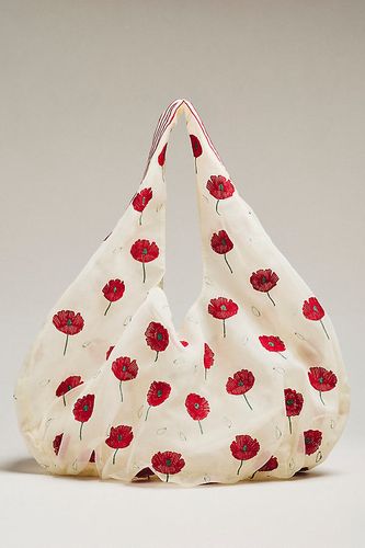 Sac fourre-tout en maille brodée circulaire par en Beige - By Anthropologie - Modalova