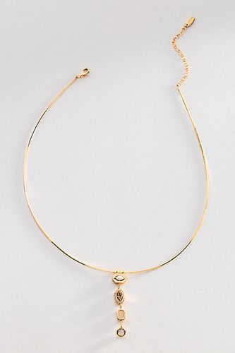 Collier à pendentif goutte en pierre par en Beige - By Anthropologie - Modalova